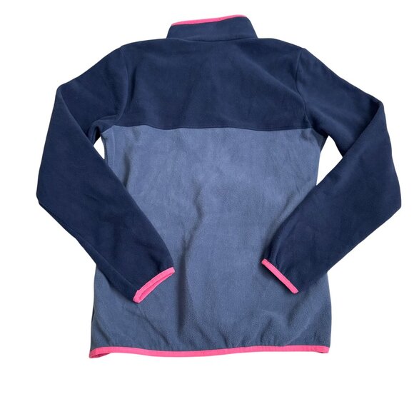 Columbia Womens XS Fleece Pullover Nocturnal & Camellia Rose Half Snap Closure - Picture 2 of 13
